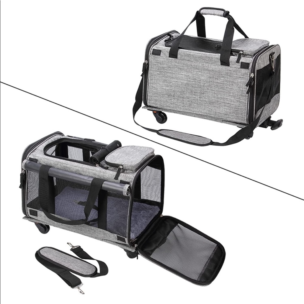 Pet carrier on wheels